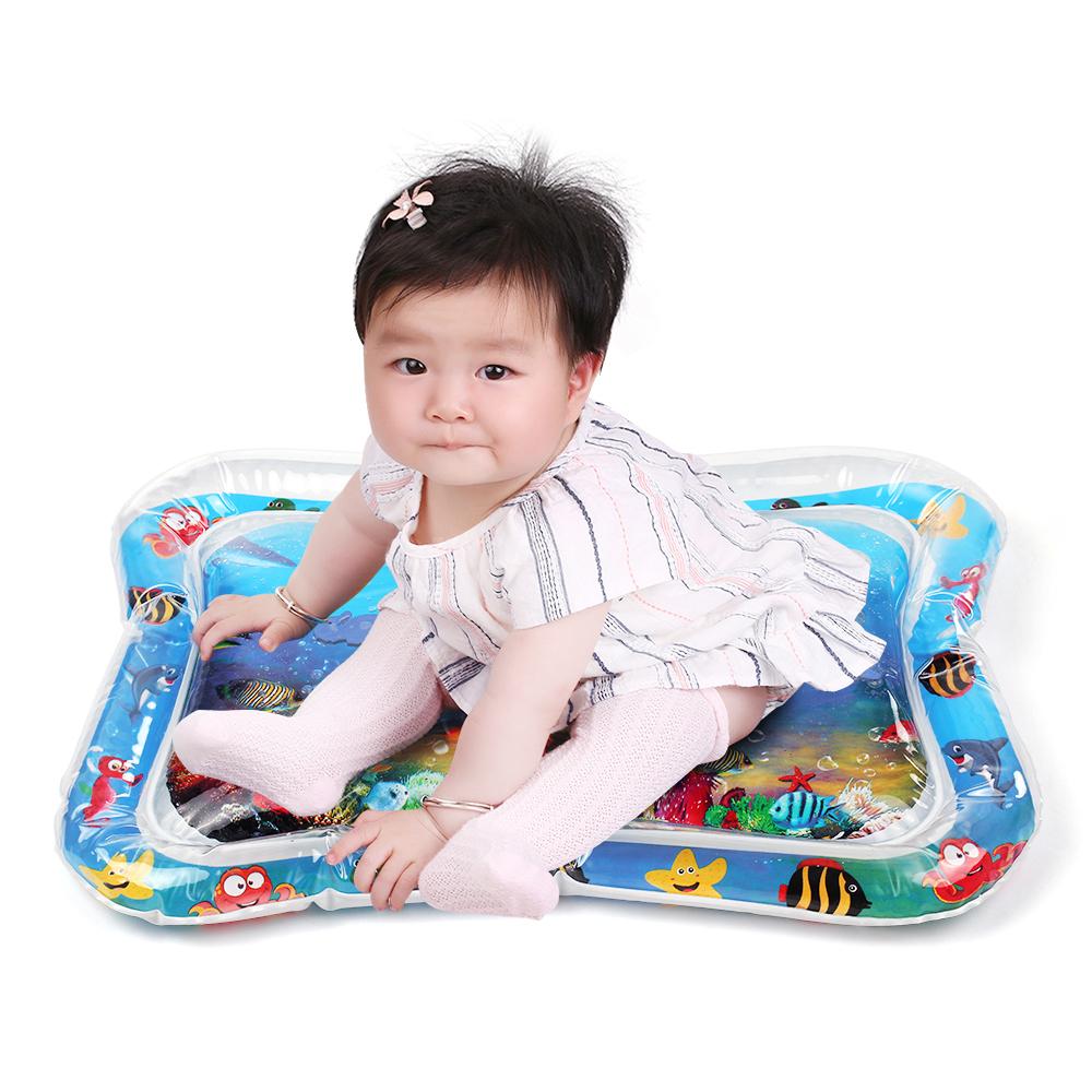 tummy time inflatable water mat